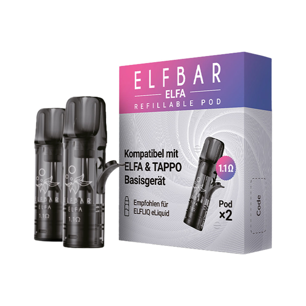 10x Elfa Elfbar Mehrweg Pod-System E-Shisha | 20mg Nikotin